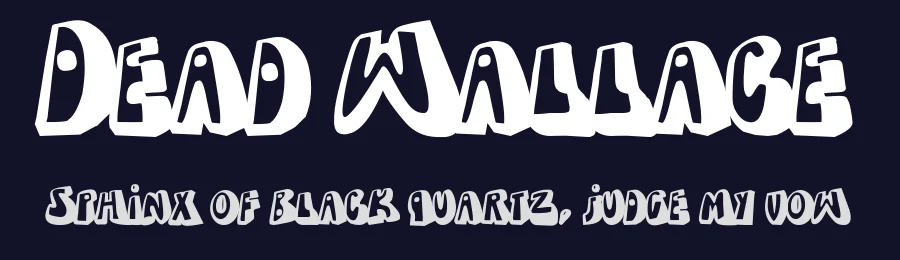 Dead Wallace by paintblack — Decorative Font — thumbnail 2