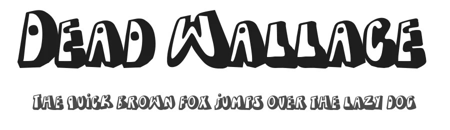 Dead Wallace by paintblack — Decorative Font