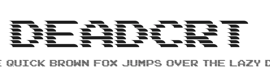 DeadCRT by Chequered Ink — Display Font