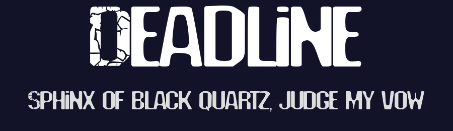 Deadline by pOPdOG fONTS — Decorative Font — thumbnail 2
