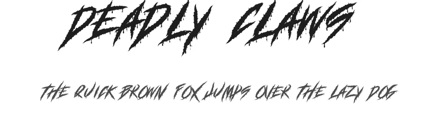 Deadly Claws by CconceptLab — Decorative Font