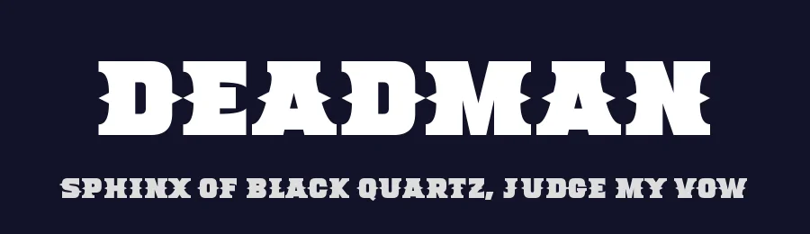 Deadman by Hawtpixel — Decorative Font — thumbnail 2