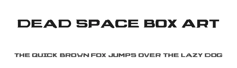 Dead Space Box Art by Kira Polyarush β Display Font