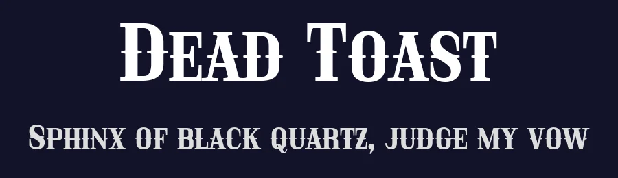 Dead Toast by Faqih Fawaji — Decorative Font — thumbnail 2