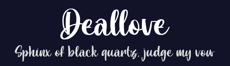Deallove by Abo Daniel Studio — Sans Serif Font — thumbnail 2