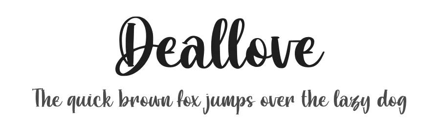 Deallove by Abo Daniel Studio — Sans Serif Font