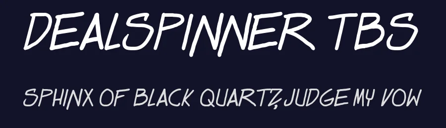 Dealspinner TBS by PressGang Studios — Decorative Font — thumbnail 2