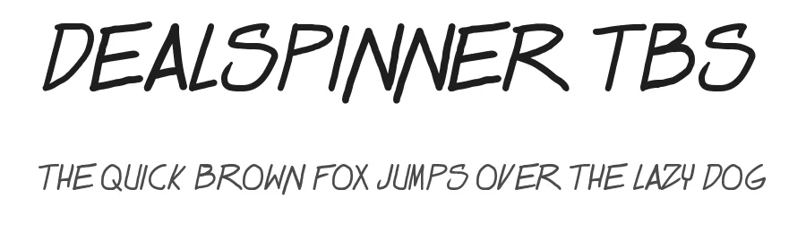 Dealspinner TBS by PressGang Studios — Decorative Font