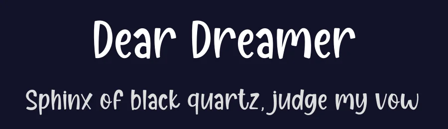 Dear Dreamer by Graphix Line Studio — Decorative Font — thumbnail 2