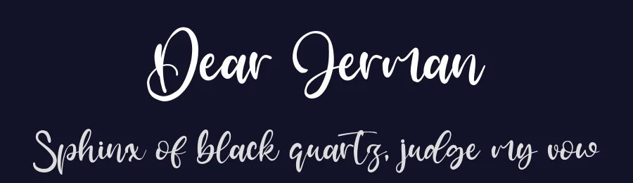Dear Jerman by Staircase Studio — Script Handwritten Font — thumbnail 2