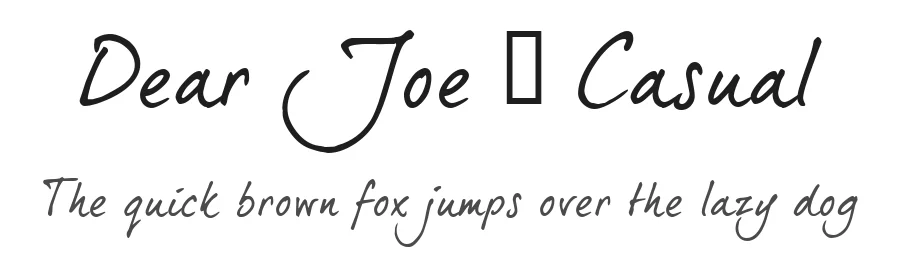 Dear Joe 5 Casual