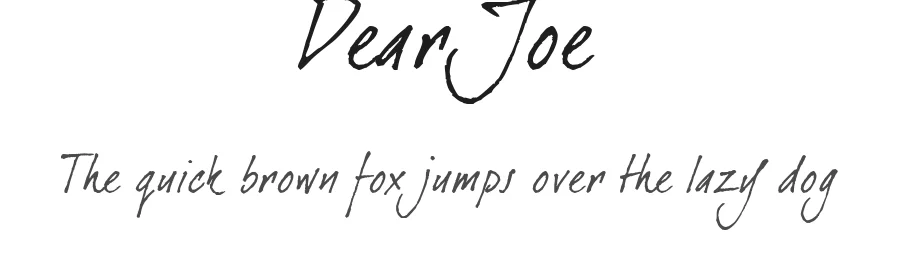 Dear Joe