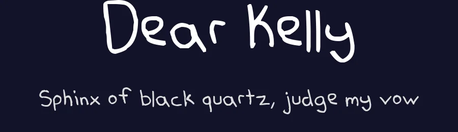 Dear Kelly by Skeddles — Script Handwritten Font — thumbnail 2