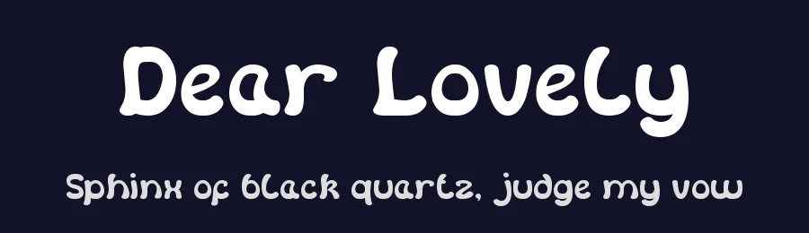 Dear Lovely by weknow — Decorative Font — thumbnail 2