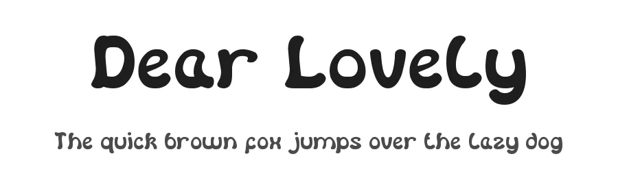 Dear Lovely by weknow — Decorative Font