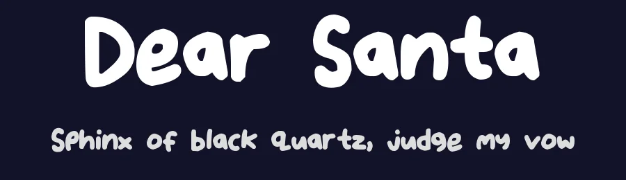 Dear Santa by Hawtpixel — Decorative Font — thumbnail 2