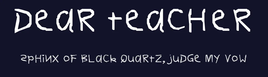 Dear Teacher — Script Handwritten Font — thumbnail 2