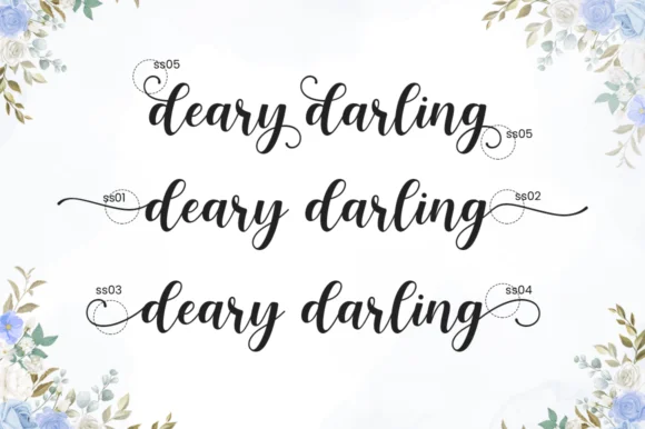 Deary Darling Font by Manjalistudio — Script Handwritten Font — thumbnail 2
