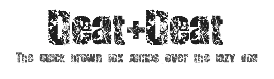 Deat+Deat by Gersan Borge A — Decorative Font