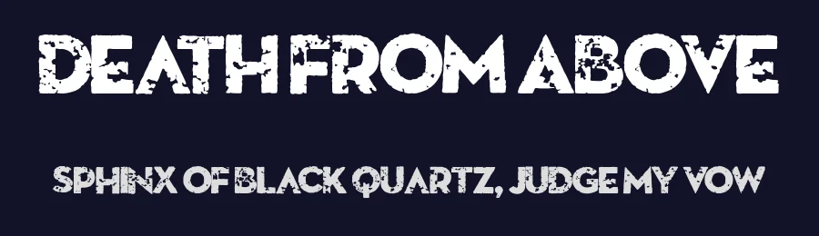 Death From Above by KC Fonts — Decorative Font — thumbnail 2