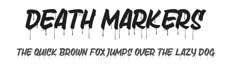 Death Markers by Figuree Studio — Decorative Font