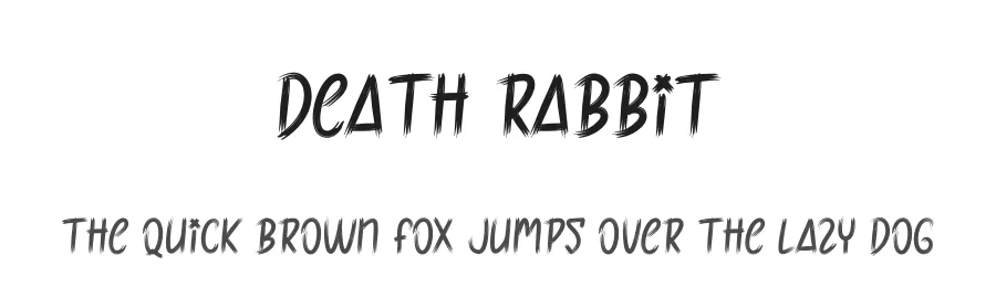 Death Rabbit by Andi Moz — Decorative Font