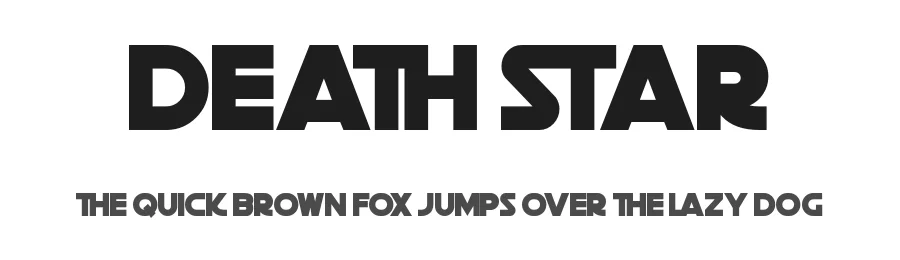 Death Star by Sharkshock — Display Font