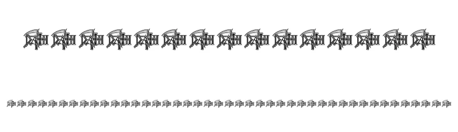 DeathMetal Logo by Irwan Darmawan — Dingbats Font