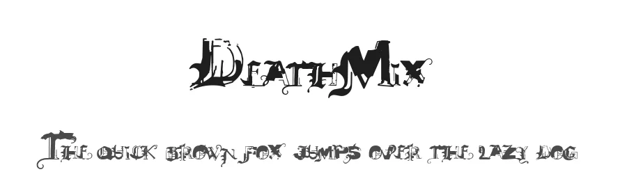 DeathMix by Fontourist — Blackletter Font