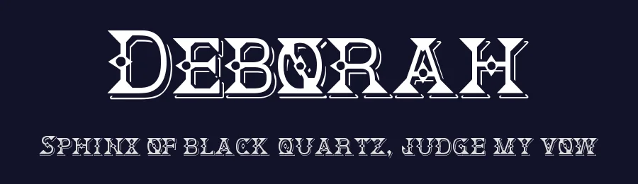 Deborah by Bolt Cutter Design-Industrial Strength — Decorative Font — thumbnail 2