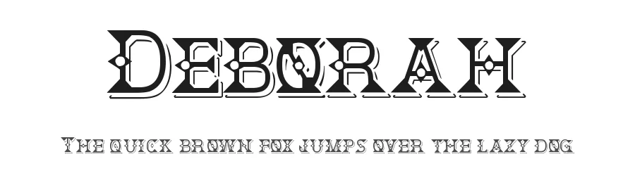 Deborah by Bolt Cutter Design-Industrial Strength — Decorative Font