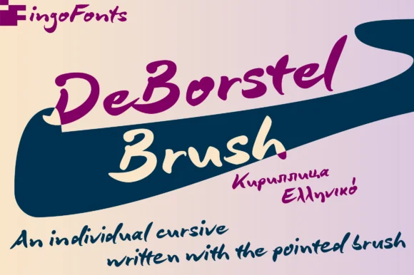 DeBorstel Brush Pro Font by ingoFonts — Script Handwritten Font