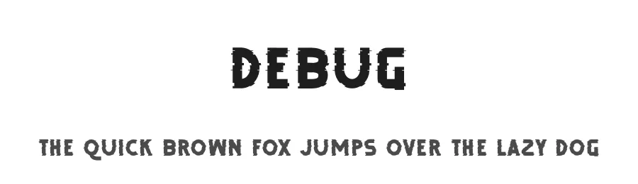 Debug by Typefactoryco — Decorative Font