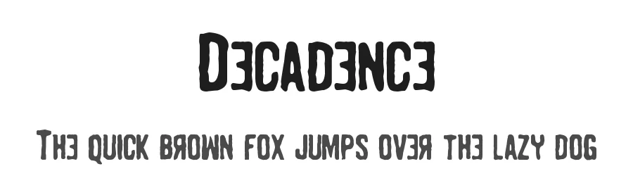 Decadence by Woodcutter β Decorative Font