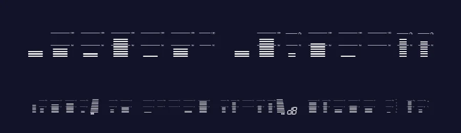 Decibel Dingbats by Sokratype — Dingbats Font — thumbnail 2