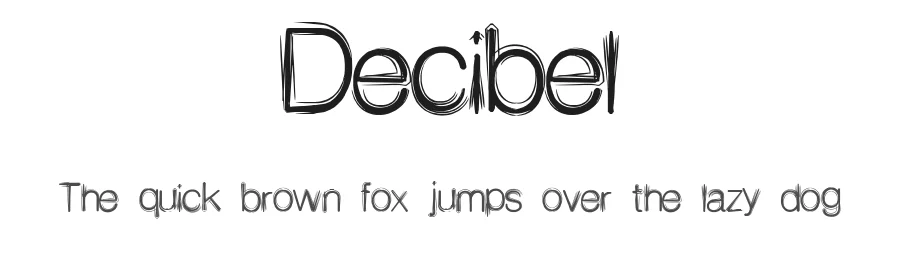 Decibel by Jenna Mahaffy — Decorative Font