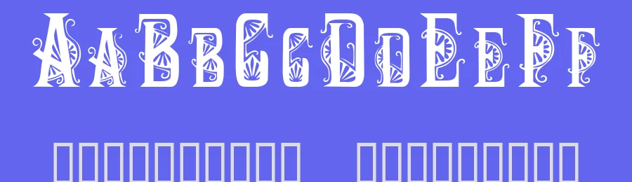 Deco Caps by CybaPee — Decorative Font — thumbnail 3
