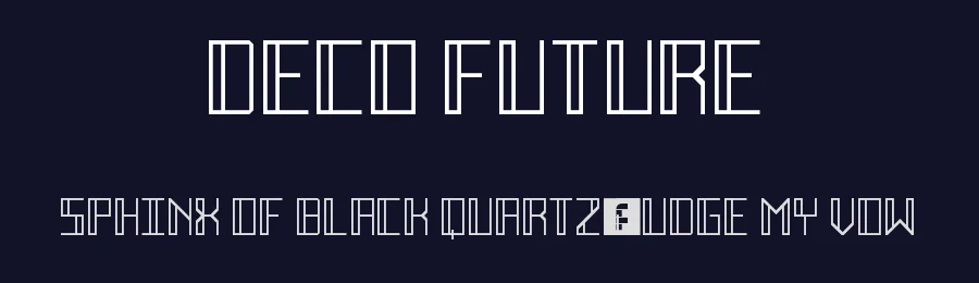 Deco Future by Geronimo Font Studios — Decorative Font — thumbnail 2