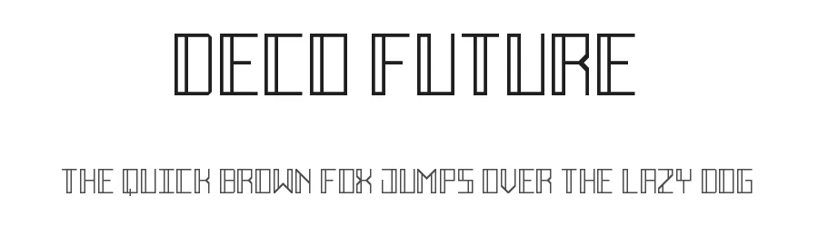 Deco Future by Geronimo Font Studios — Decorative Font