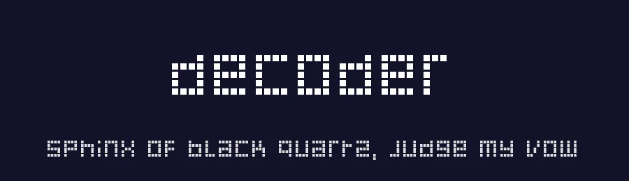 Decoder by dustBUST — Display Font — thumbnail 2