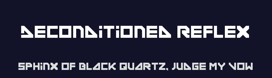 Deconditioned Reflex by Deconditoned Reflex Design — Display Font — thumbnail 2