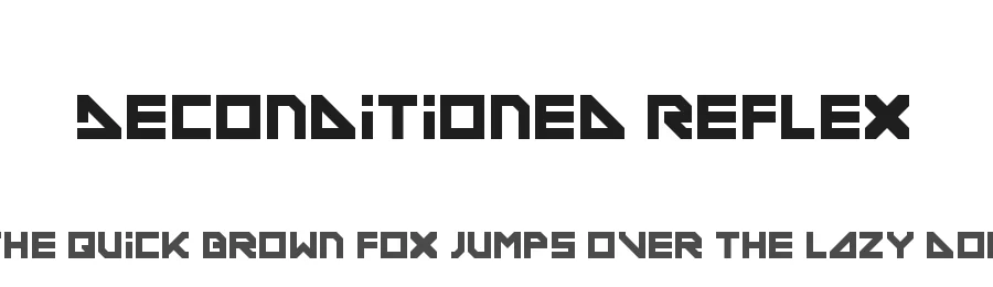 Deconditioned Reflex by Deconditoned Reflex Design — Display Font