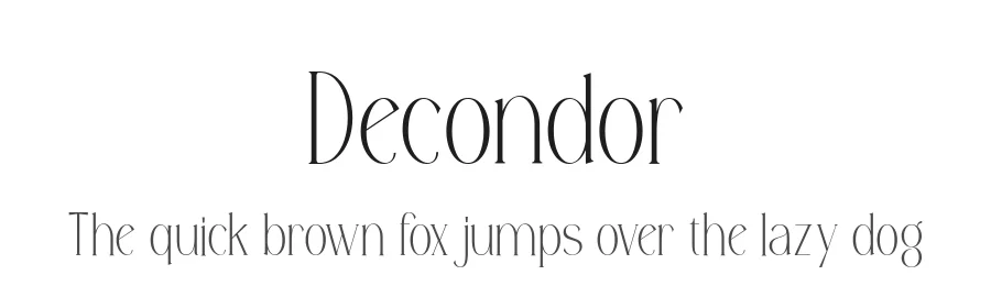 Decondor by Alit Design — Sans Serif Font