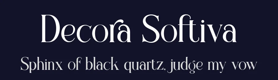 Decora Softiva by Ridho Pratama Putra — Serif Font — thumbnail 2
