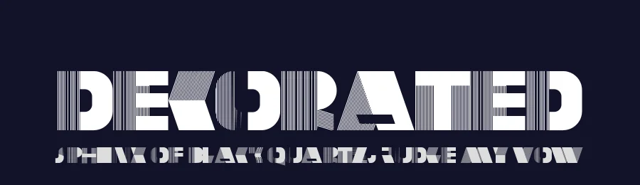 DecoRated by Xerographer Fonts — Decorative Font — thumbnail 2