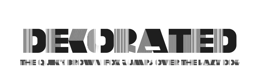 DecoRated by Xerographer Fonts — Decorative Font