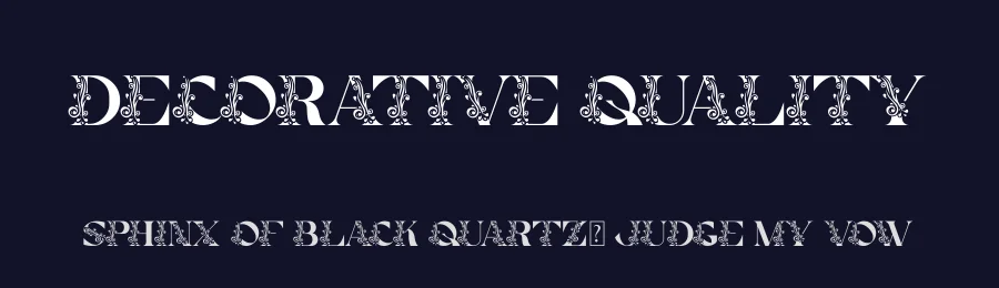 Decorative Quality by Kong Font — Decorative Font — thumbnail 2