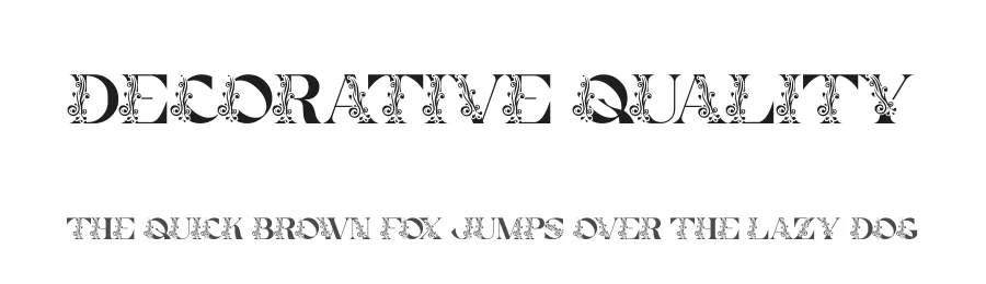 Decorative Quality by Kong Font — Decorative Font