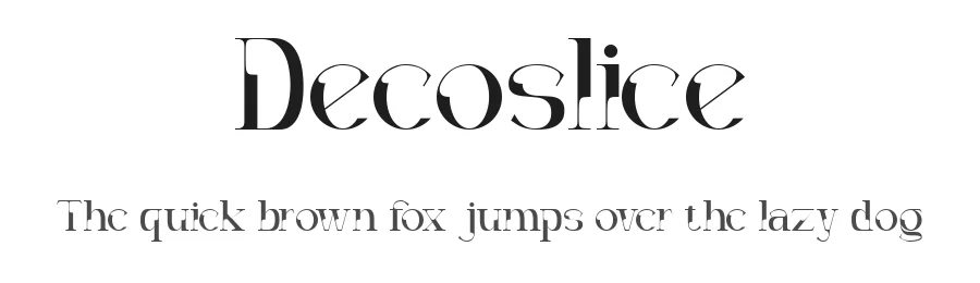 Decoslice by Muksal Creative — Serif Font