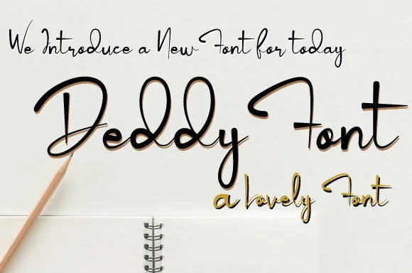 Deddy Font by Dedi Art Studio — Script Handwritten Font